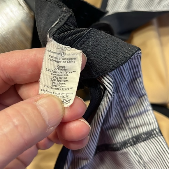❤️SOLD❤️Lululemon Ta Ta Tamer11 in Ghost Deep Coal Wee Stripe - Picture 8 of 12